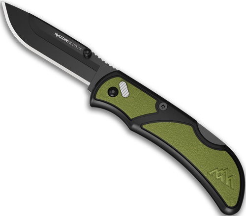 Outdoor Edge Razor Edc Lite 2.5\" Od Green Pms 2 Blk Blades
