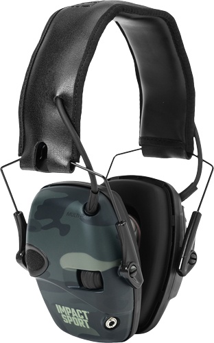 Howard Leight Impact Sport Multicam Black Elec Muff Nrr22
