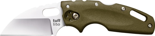 Cold Steel Tuff Lite 2.5\" Od Green Plain Edge Clip Folder
