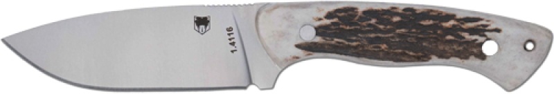 Cobratec Twin Mountain 4\" Fixed Blade Geniun Stag W\/Shth