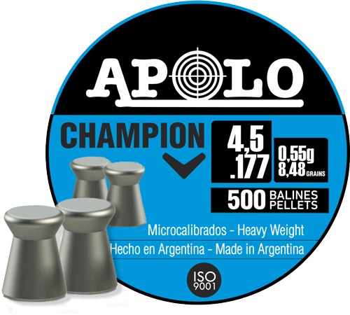 Apolo Pellets .177 Champion 8.45 Grain 500 Pack