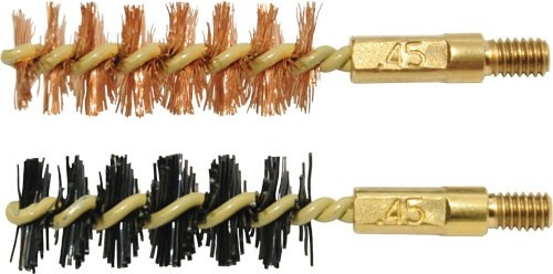 Otis Bore Brush .45 Cal 2-Pk 1-Nylon 1-Bronze 8-32 Thread!!