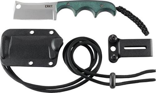 Crkt Minimalist Cleaver Neck Knife 2.13\" Plain Edge W\/Shth