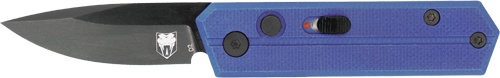 Cobratec Stinger Folder 1.9\" Purple\/Blk D2 Blade Sd Button