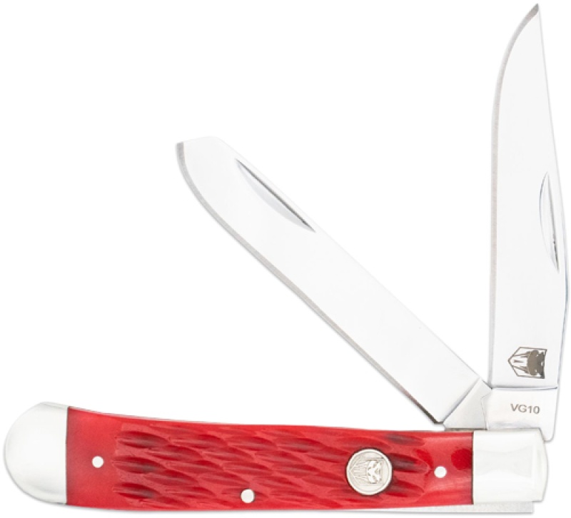 Cobratec Trapper Two Blade G-10 Red\/Ss Slip Joint