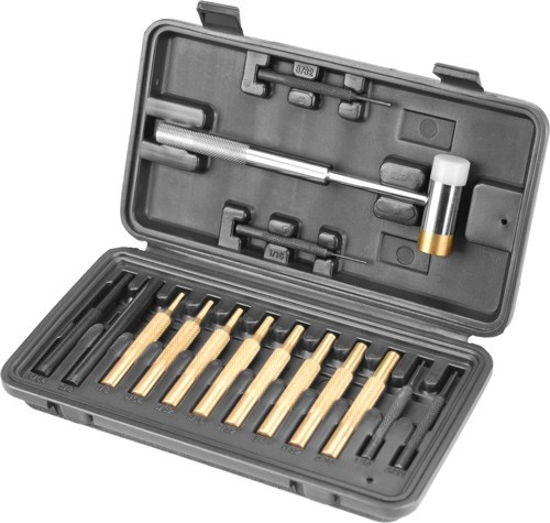 Wheeler Hammer And Punch Set 14-Punches\/1-Hammer\/Case