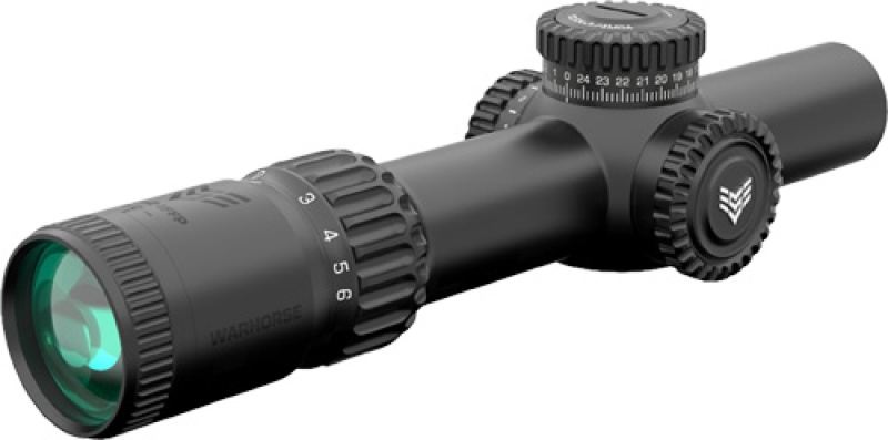 Swampfox Warhorse 1-6X24 Red Ir Mil 34Mm