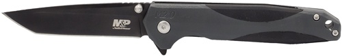 S&W Knife M&P M2.0 2-Tone Clip Folder 3.5\" Tanto Fngr Flipper