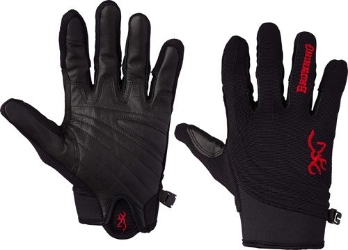 Browning Ace Shooting Gloves X-Large Black/Red Trim