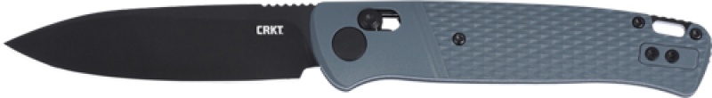 Crkt Counterpart 3.38\" Plain Edge Gray Crossbar Lock
