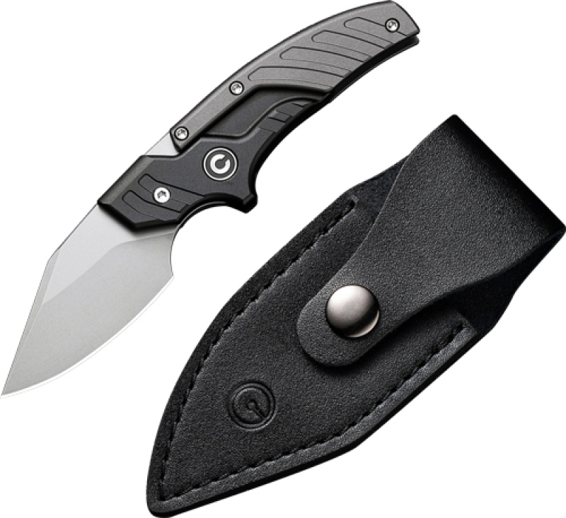 Civivi Knife Typhoeus 2.27\" Black\/Gray Aluminum\/Stonewash