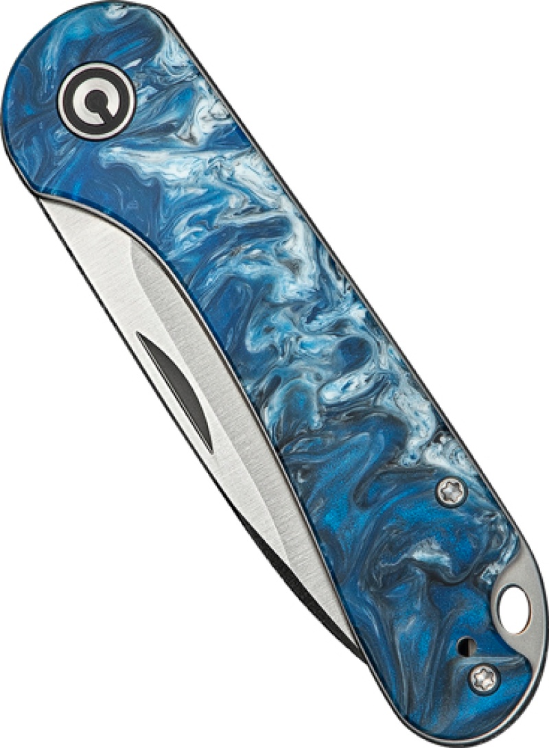 Civivi Knife Elementum Slip Joint 2.9\" Blue Ocean\/Satin