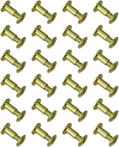 Grovtec Brass Chicago Screws 24-Pack