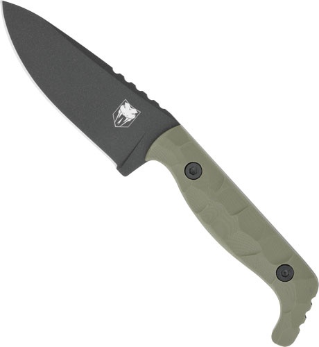 Cobratec Kingpin 4\" Fixed Bld Od Green D2 Steel W\/Kdx Sheath