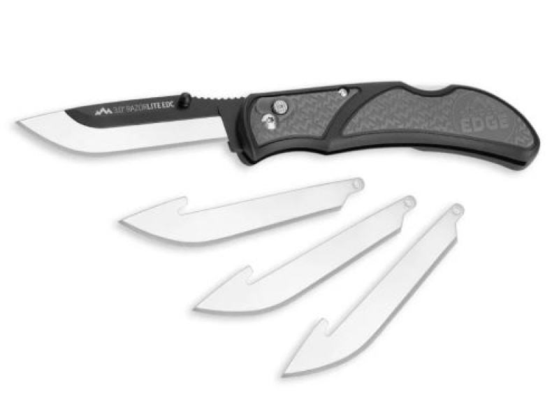Outdoor Edge 3\" Razor Lite Edc Folder Gray W\/4 Blades