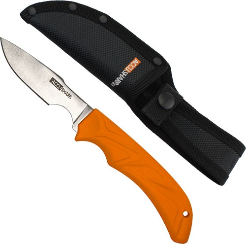 Accusharp Caping Knife 3\" Blade Non Slip Grip W\/Sheath
