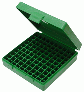 Mtm Ammo Box 9Mm Luger\/380Acp \/9X18 100-Rounds Green