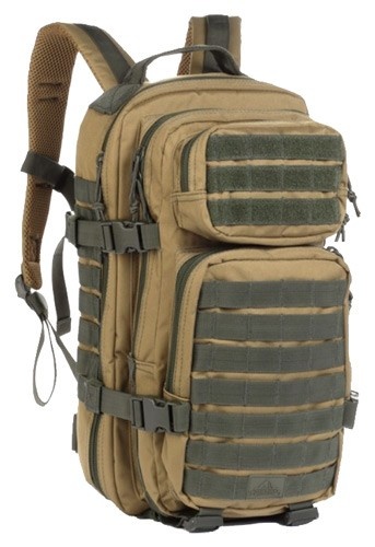 Red Rock Rebel Assault Pack Coyote W/ Olive Webbing - Tactical Backpack for Outdoor Enthusiasts