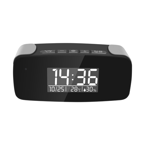 Omini - 1080P Hd Wifi Streaming Nanny Cam Alarm Clock With Ir Night Vision