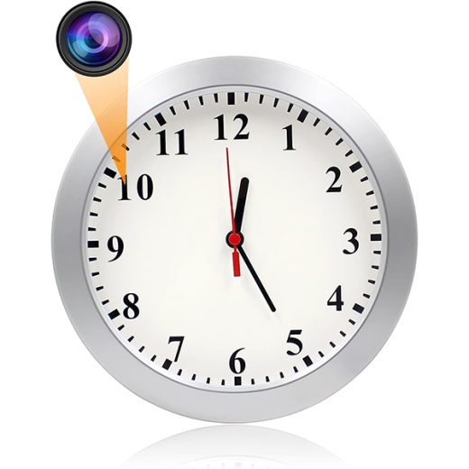 Hera 1080P HD Wifi Streaming Wall Clock Nanny Cam