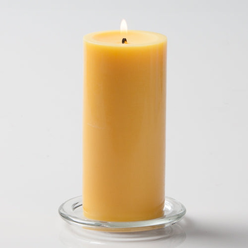 Richland Yellow 3" x 6" Pillar Candles, Set of 24