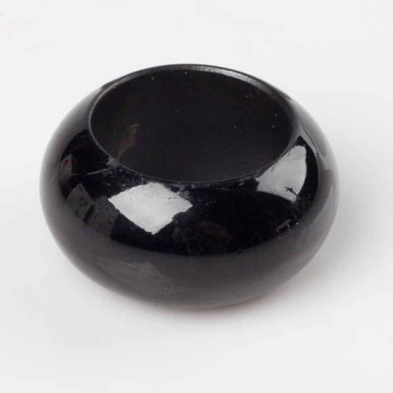 Richland Napkin Ring 2.3" Black Set Of 12