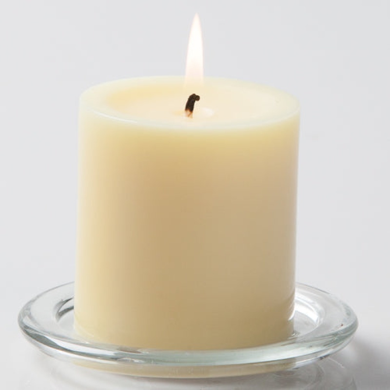 Richland Pillar Candles 3"X3" Ivory Set Of 24