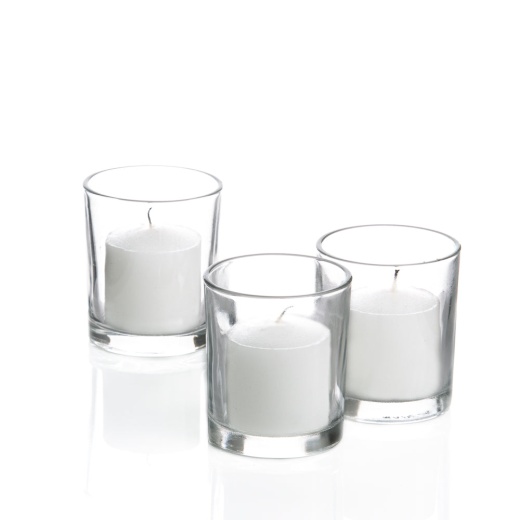Richland Votive Candles & Eastland Clear Votive Holders Set Of 12